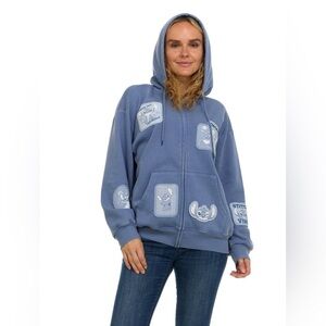 Lilo & Stitch Women's Character Full-Zip Hoodie size M